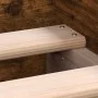 Estructura de cama con cabecero piecero roble ahumado 120x190cm de , Camas y somieres - Ref: Foro24-3203779, Precio: 114,03 €...