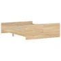 Bed frame with Sonoma oak headboard and footboard 135x190 cm by , Beds and slatted bases - Ref: Foro24-3203791, Price: 136,19...