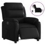 Sillón reclinable eléctrico de cuero sintético negro en Sillones | Comprar online en Foru.es