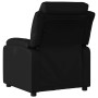 Sillón reclinable eléctrico de cuero sintético negro en Sillones | Comprar online en Foru.es