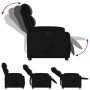 Sillón reclinable eléctrico de cuero sintético negro en Sillones | Comprar online en Foru.es
