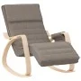 Silla mecedora de tela gris taupe de , Mecedoras - Ref: Foro24-351079, Precio: 138,71 €, Descuento: %