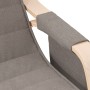 Silla mecedora de tela gris taupe de , Mecedoras - Ref: Foro24-351079, Precio: 141,24 €, Descuento: %