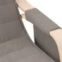 Silla mecedora de tela gris taupe de , Mecedoras - Ref: Foro24-351079, Precio: 138,71 €, Descuento: %
