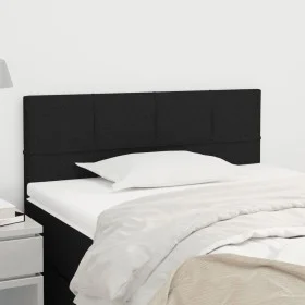 Cabecero de tela negro 90x5x78/88 cm de , Cabeceros y pies de cama - Ref: Foro24-346020, Precio: 35,13 €, Descuento: %