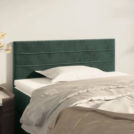 Dark green velvet headboard 90x5x78/88 cm by , Headboards and footboards - Ref: Foro24-346127, Price: 41,52 €, Discount: %