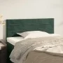 Dark green velvet headboard 90x5x78/88 cm by , Headboards and footboards - Ref: Foro24-346127, Price: 41,52 €, Discount: %