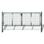 Puerta de valla de acero verde 306x175 cm de vidaXL, Puertas de jardín - Ref: Foro24-42981, Precio: 362,75 €, Descuento: %