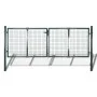 Puerta de valla de acero verde 306x175 cm de vidaXL, Puertas de jardín - Ref: Foro24-42981, Precio: 353,60 €, Descuento: %