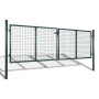 Puerta de valla de acero verde 306x175 cm de vidaXL, Puertas de jardín - Ref: Foro24-42981, Precio: 362,75 €, Descuento: %