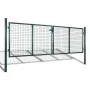 Puerta de valla de acero verde 306x175 cm de vidaXL, Puertas de jardín - Ref: Foro24-42981, Precio: 353,60 €, Descuento: %