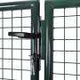 Puerta de valla de acero verde 306x175 cm de vidaXL, Puertas de jardín - Ref: Foro24-42981, Precio: 362,75 €, Descuento: %