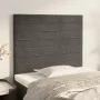 Headboards 2 units of dark gray velvet 90x5x78/88 cm by , Headboards and footboards - Ref: Foro24-3116509, Price: 46,50 €, Di...