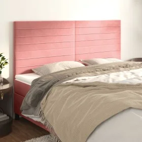 Kopfteile 4 Einheiten aus rosa Samt 90x5x78/88 cm von , Kopf- und Fußteile - Ref: Foro24-3116537, Preis: 102,87 €, Rabatt: %