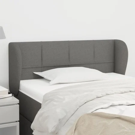 Kopfteil aus dunkelgrauem Stoff, 93 x 23 x 78/88 cm von , Kopf- und Fußteile - Ref: Foro24-3117127, Preis: 54,62 €, Rabatt: %