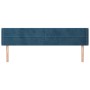 Cabecero de terciopelo azul oscuro 183x16x78/88 cm de , Cabeceros y pies de cama - Ref: Foro24-3118972, Precio: 69,39 €, Desc...