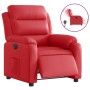 Sillón reclinable eléctrico de cuero sintético rojo en Sillones | Comprar online en Foru.es