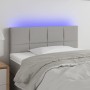 Cabecero con luces LED de tela gris claro 80x5x78/88 cm de , Cabeceros y pies de cama - Ref: Foro24-3121586, Precio: 42,88 €,...