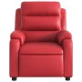 Sillón reclinable eléctrico de cuero sintético rojo en Sillones | Comprar online en Foru.es