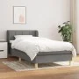 Box spring bed with dark gray fabric mattress 90x200 cm by , Beds and slatted bases - Ref: Foro24-3126774, Price: 306,18 €, D...