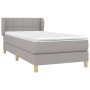 Cama box spring con colchón tela gris claro 80x200 cm de , Camas y somieres - Ref: Foro24-3126757, Precio: 294,51 €, Descuent...