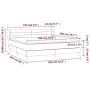 Box spring bed with light gray velvet mattress 180x200 cm by , Beds and slatted bases - Ref: Foro24-3127565, Price: 510,08 €,...