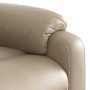 Sillón reclinable eléctrico de cuero sintético color capuchino en Sillones | Comprar online en Foru.es