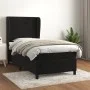 Box spring bed with black synthetic leather mattress 90x190 cm by , Beds and slatted bases - Ref: Foro24-3129245, Price: 310,...