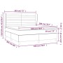 Cama box spring con colchón terciopelo gris claro 180x200 cm de , Camas y somieres - Ref: Foro24-3129285, Precio: 578,28 €, D...
