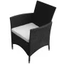 7-piece garden dining set and black synthetic rattan cushions by vidaXL, Garden sets - Ref: Foro24-43120, Price: 563,82 €, Di...