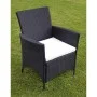7-piece garden dining set and black synthetic rattan cushions by vidaXL, Garden sets - Ref: Foro24-43120, Price: 563,82 €, Di...