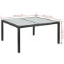 7-piece garden dining set and black synthetic rattan cushions by vidaXL, Garden sets - Ref: Foro24-43120, Price: 563,82 €, Di...