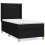 Cama box spring con colchón tela negro 90x190 cm de , Camas y somieres - Ref: Foro24-3132035, Precio: 336,61 €, Descuento: %