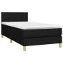 Box spring bed with LED mattress black fabric 90x200 cm by , Beds and slatted bases - Ref: Foro24-3133687, Price: 289,75 €, D...