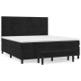 Cama box spring con colchón terciopelo negro 180x200 cm de , Camas y somieres - Ref: Foro24-3137919, Precio: 622,64 €, Descue...
