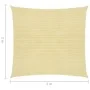 Toldo de vela cuadrado HDPE 2x2 m beige de vidaXL, Sombrillas - Ref: Foro24-43012, Precio: 20,53 €, Descuento: %