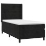 Cama box spring colchón y LED terciopelo negro 90x190 cm de , Camas y somieres - Ref: Foro24-3139597, Precio: 324,49 €, Descu...