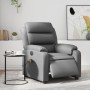 Sillón de masaje reclinable eléctrico cuero sintético gris en Sillones | Comprar online en Foru.es