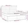Box spring bed with pink velvet mattress 200x200 cm by , Beds and slatted bases - Ref: Foro24-3143108, Price: 590,75 €, Disco...