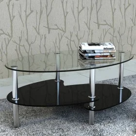Glass coffee table with exclusive black design by , Coffee table - Ref: Foro24-240509, Price: 77,40 €, Discount: %
