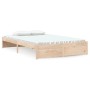 Estructura de cama madera maciza 120x190 cm de , Camas y somieres - Ref: Foro24-814919, Precio: 128,07 €, Descuento: %