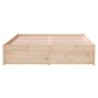 Estructura de cama madera maciza 120x190 cm de , Camas y somieres - Ref: Foro24-814919, Precio: 128,07 €, Descuento: %