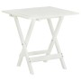 Mesa terraza bistró madera maciza de acacia blanco 46x46x47 cm de , Mesas de jardín - Ref: Foro24-41436, Precio: 48,63 €, Des...