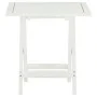 Mesa terraza bistró madera maciza de acacia blanco 46x46x47 cm de , Mesas de jardín - Ref: Foro24-41436, Precio: 44,04 €, Des...