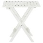 Mesa terraza bistró madera maciza de acacia blanco 46x46x47 cm de , Mesas de jardín - Ref: Foro24-41436, Precio: 48,63 €, Des...