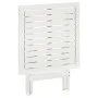Mesa terraza bistró madera maciza de acacia blanco 46x46x47 cm de , Mesas de jardín - Ref: Foro24-41436, Precio: 44,04 €, Des...