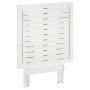 Mesa terraza bistró madera maciza de acacia blanco 46x46x47 cm de , Mesas de jardín - Ref: Foro24-41436, Precio: 48,63 €, Des...