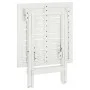 Mesa terraza bistró madera maciza de acacia blanco 46x46x47 cm de , Mesas de jardín - Ref: Foro24-41436, Precio: 44,04 €, Des...