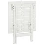Mesa terraza bistró madera maciza de acacia blanco 46x46x47 cm de , Mesas de jardín - Ref: Foro24-41436, Precio: 48,63 €, Des...