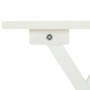 Mesa terraza bistró madera maciza de acacia blanco 46x46x47 cm de , Mesas de jardín - Ref: Foro24-41436, Precio: 48,63 €, Des...